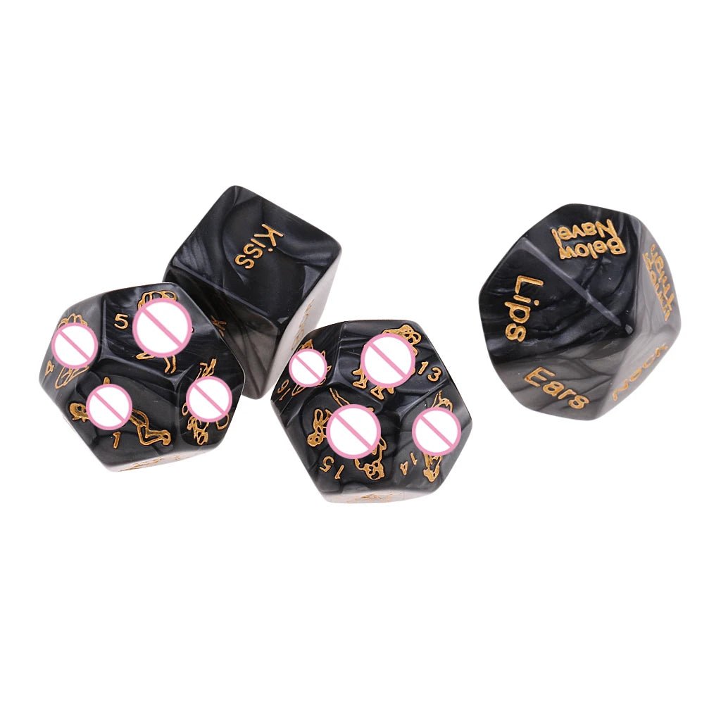 4pcs/set Multi-sided Sex Position Dices Naughty Erotic Dice Game Toy for Adults Couples Sex Love Game Foreplay Gift