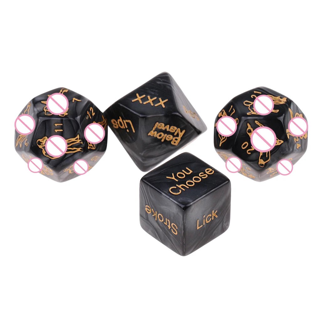 4pcs/set Multi-sided Sex Position Dices Naughty Erotic Dice Game Toy for Adults Couples Sex Love Game Foreplay Gift