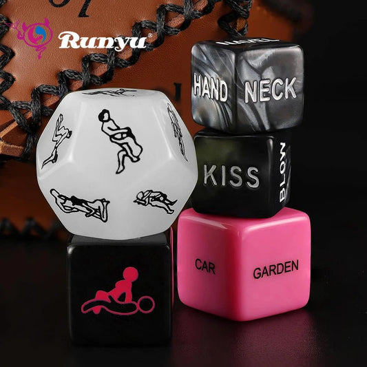 Runyu Adult Couple Sex Dice Game Toys Male And Female Flirting Dice And Adult Bedroom Gifts